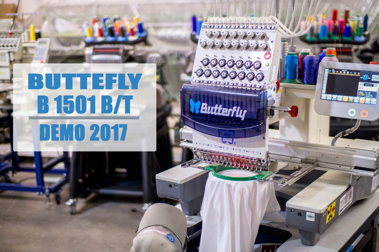 ButterFly B1501B/T DEMO Commercial Embroidery Machine